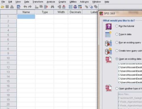 انجام تحلیل آماری با Spss